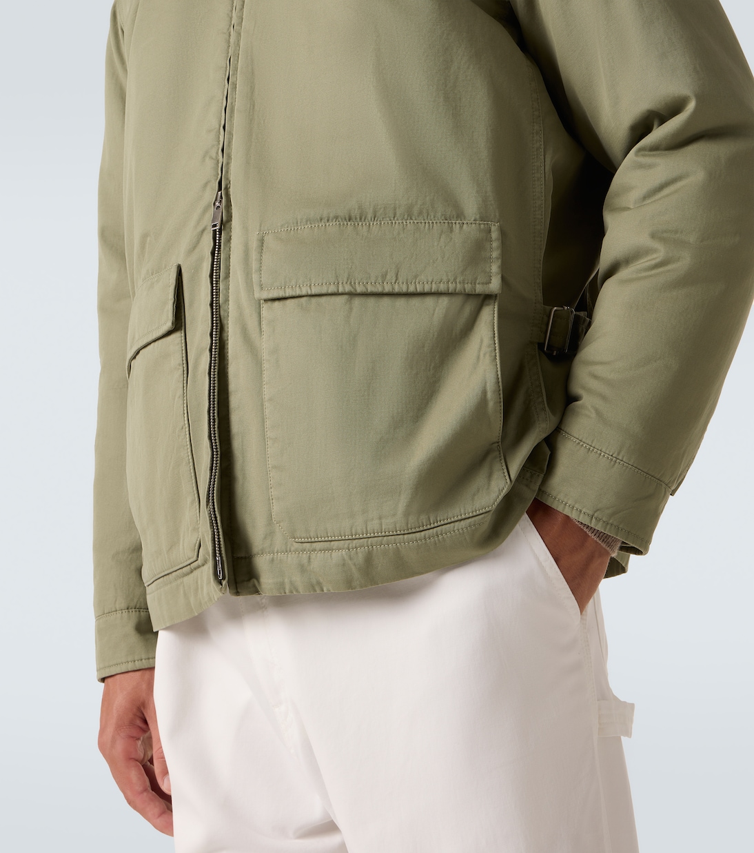 Justo gabardine down field jacket | The Row