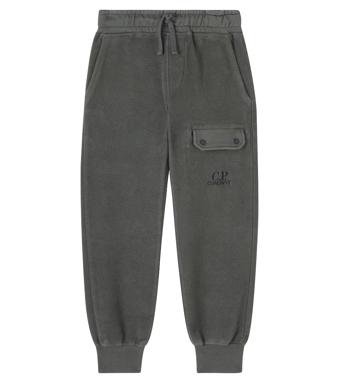 Embroidered cotton fleece sweatpants | C.P. Company Kids