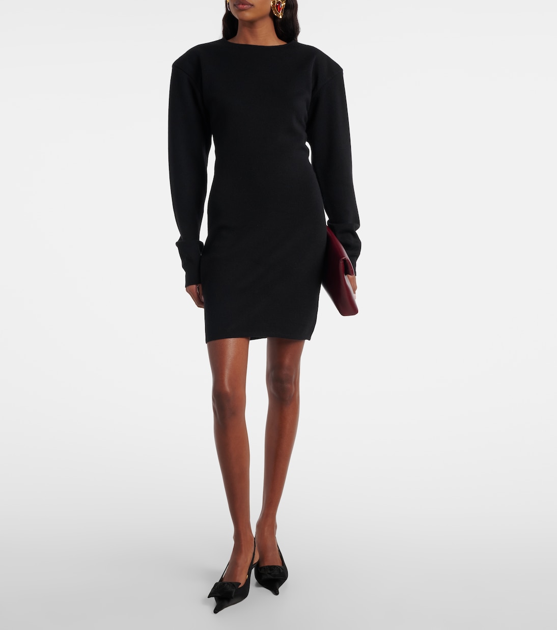 Dakota 50 crêpe satin slingback pumps | Saint Laurent