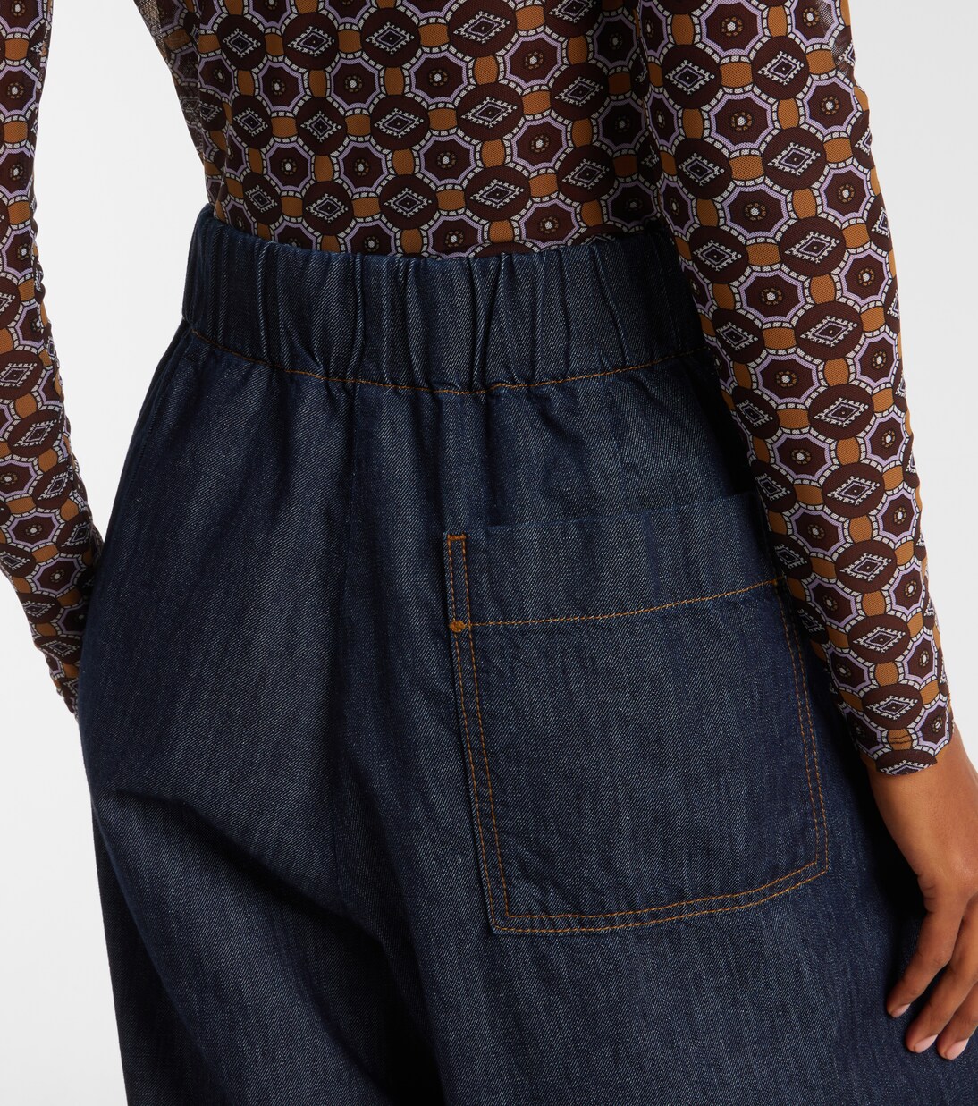 Pleated high-rise wide-leg jeans | Dries Van Noten