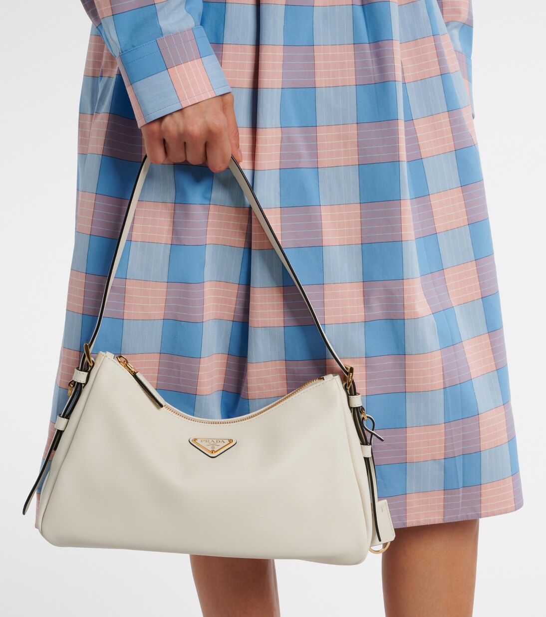 Prada Aimée Medium leather shoulder bag | Prada