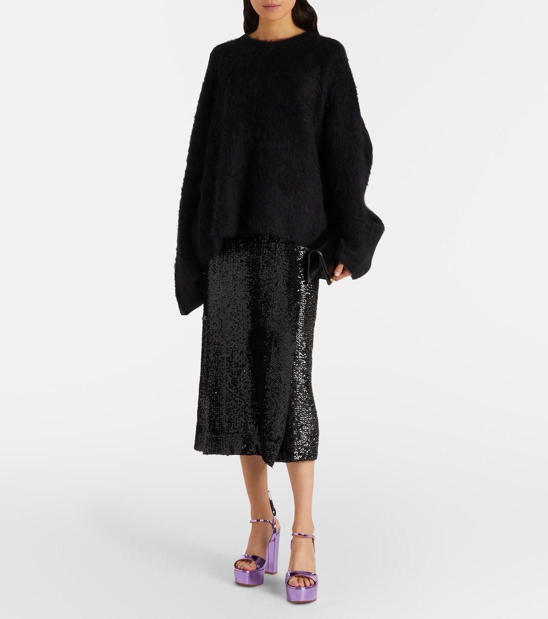 Plateausandalen Marlena 125 aus Metallic-Leder | Gianvito Rossi