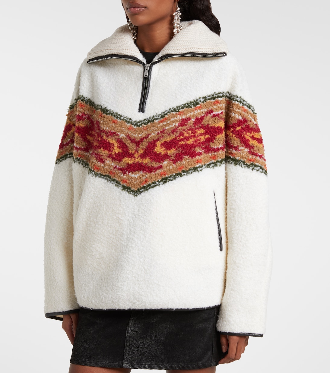 Marner fleece zip-up sweater | Marant Etoile