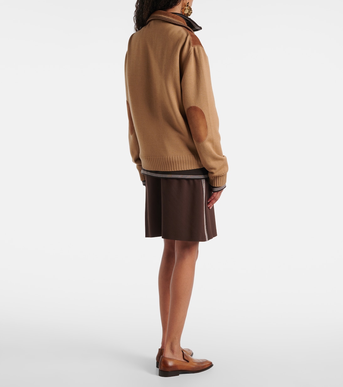 Jacke mit Velourlsleder | Miu Miu