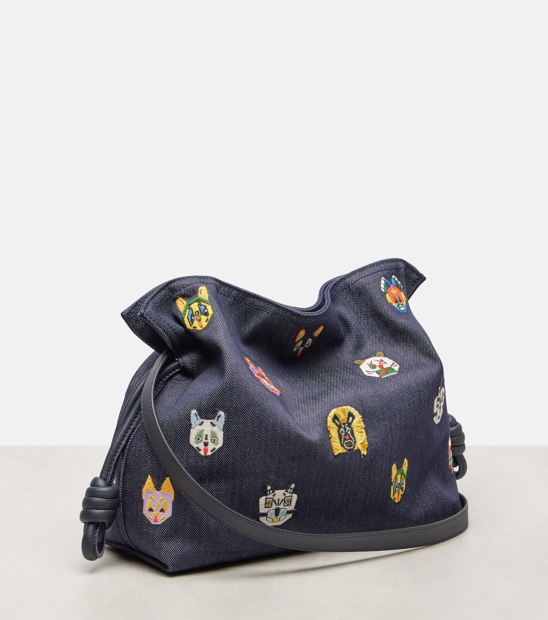 X Louis Wain Flamenco Cats M号帆布手拿包 | Loewe