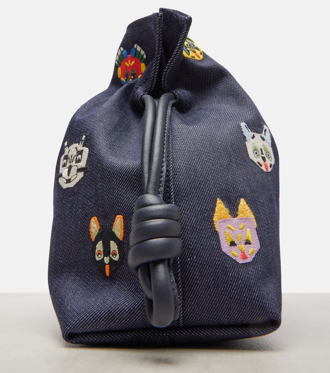 X Louis Wain Flamenco Cats M号帆布手拿包 | Loewe