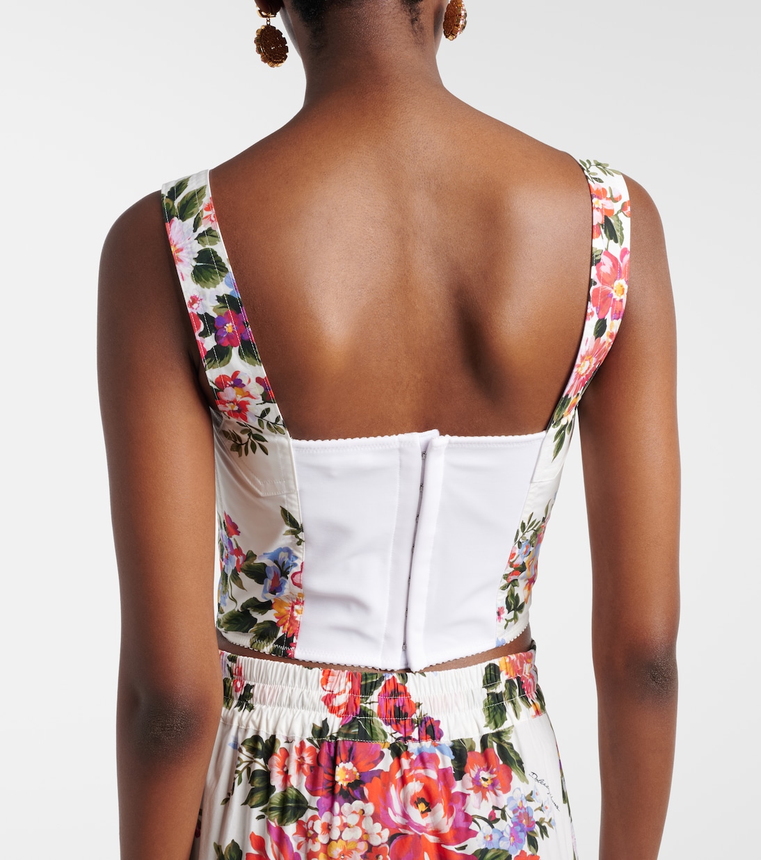 Floral cotton-blend top | Dolce&Gabbana