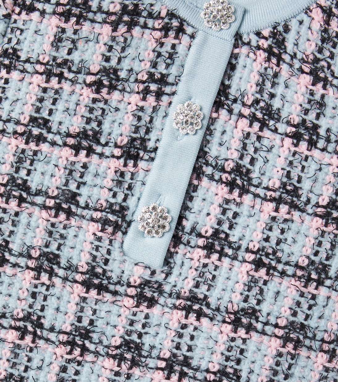 Checked cotton-blend tweed dress | Self-Portrait Kids