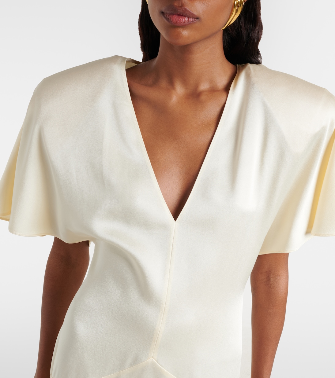 Satin midi dress | Stella McCartney