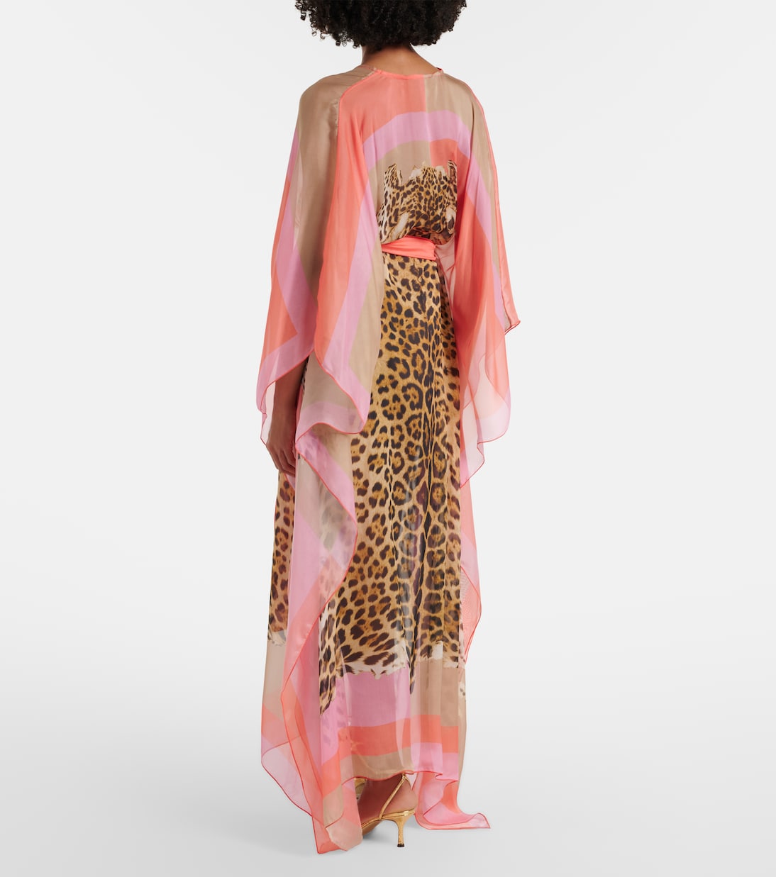 Printed belted silk kaftan | Roberto Cavalli