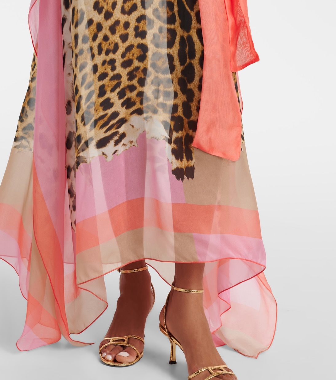 Printed belted silk kaftan | Roberto Cavalli