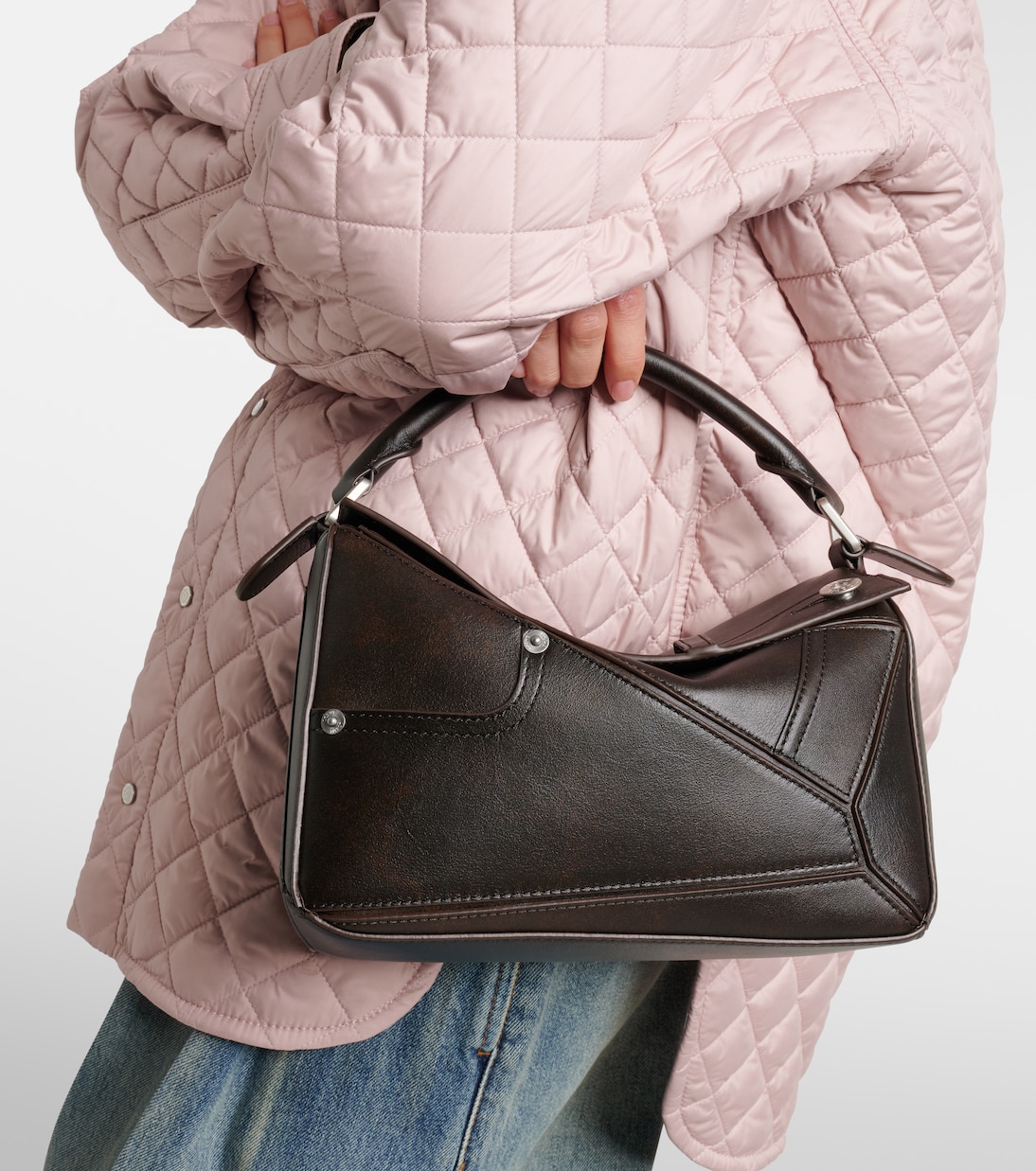 Puzzle Panta Small leather tote bag | Loewe