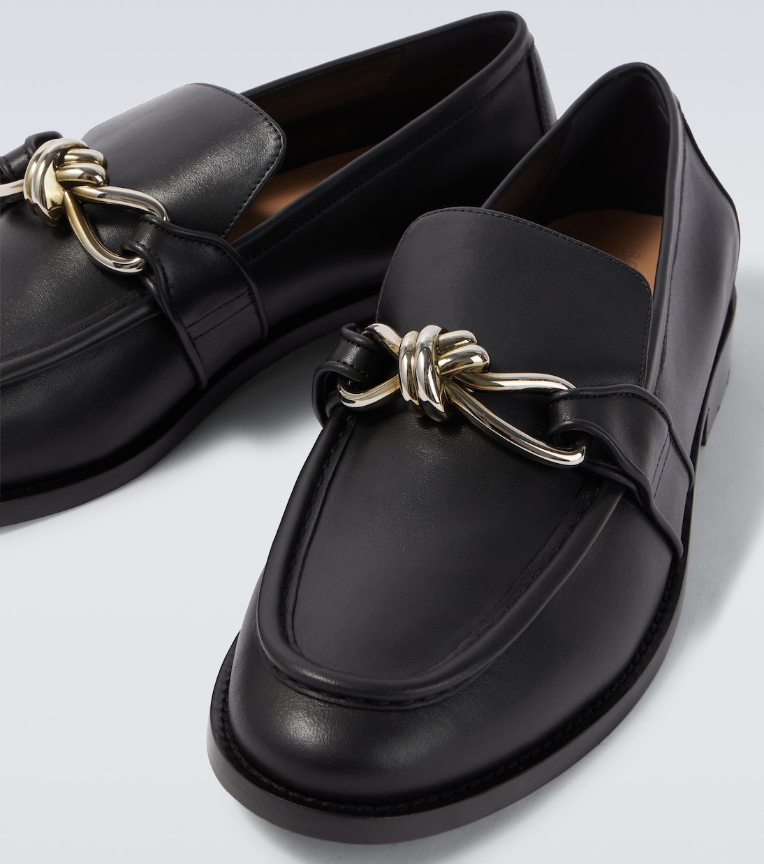 Astaire Knot leather loafers | Bottega Veneta
