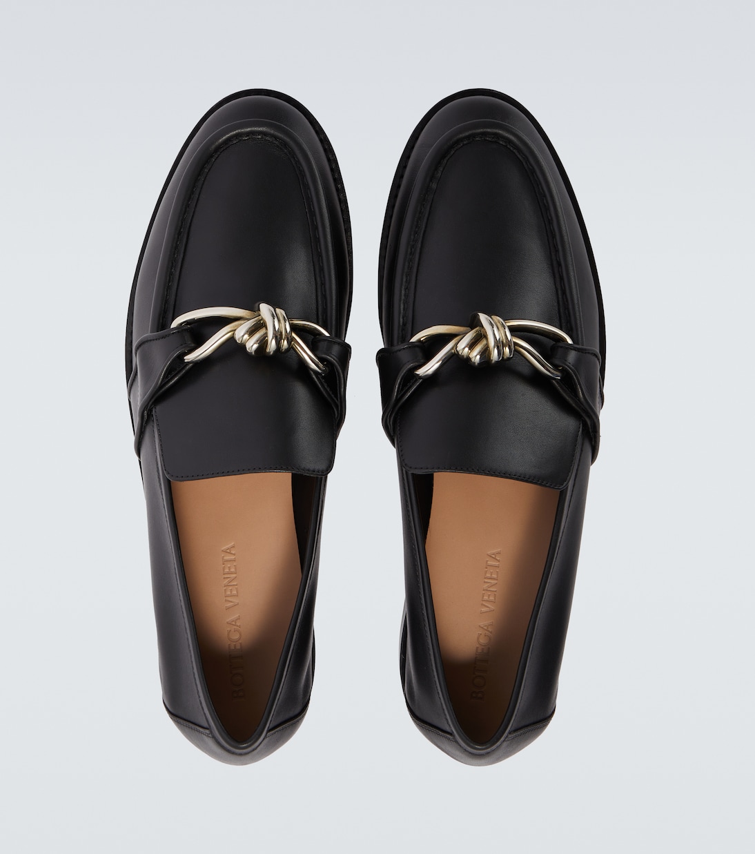 Astaire Knot leather loafers | Bottega Veneta