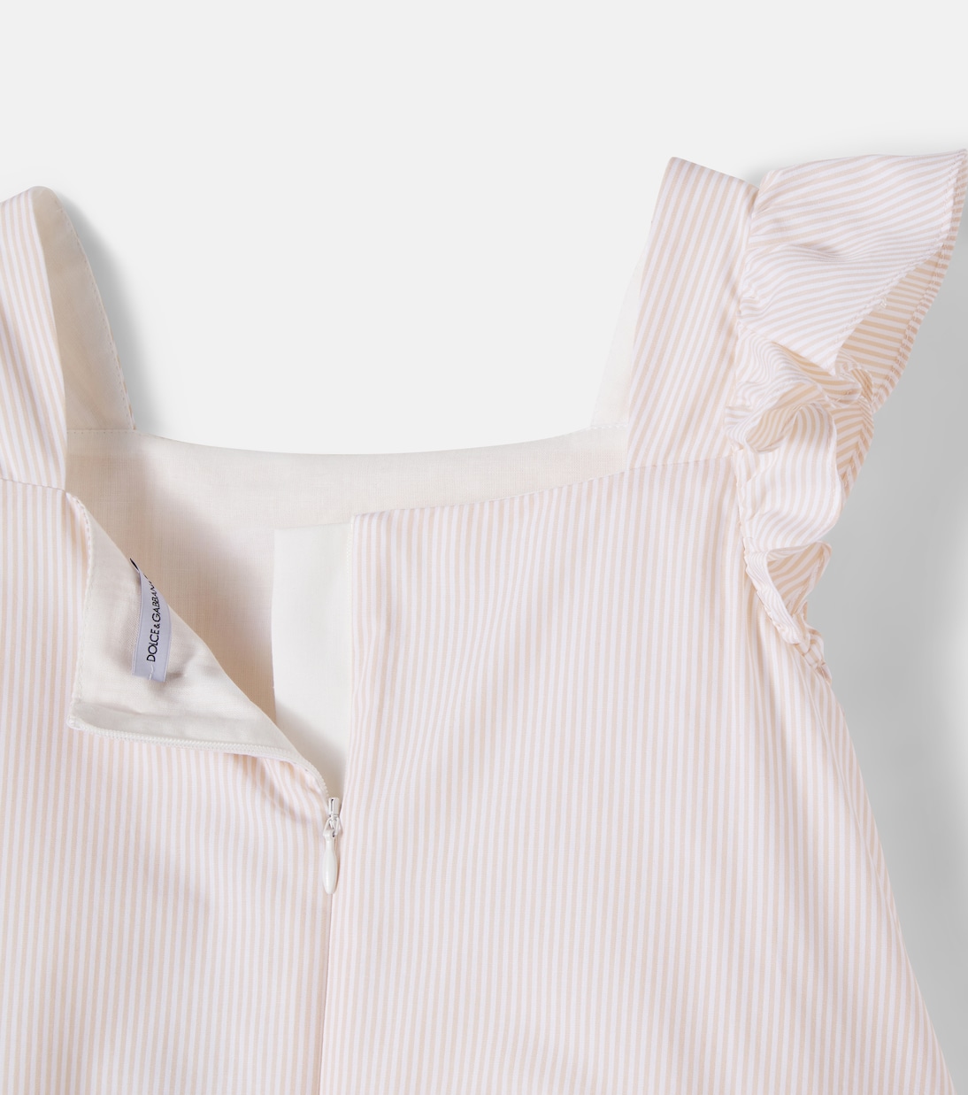 DG floral striped cotton dress | Dolce&Gabbana Kids