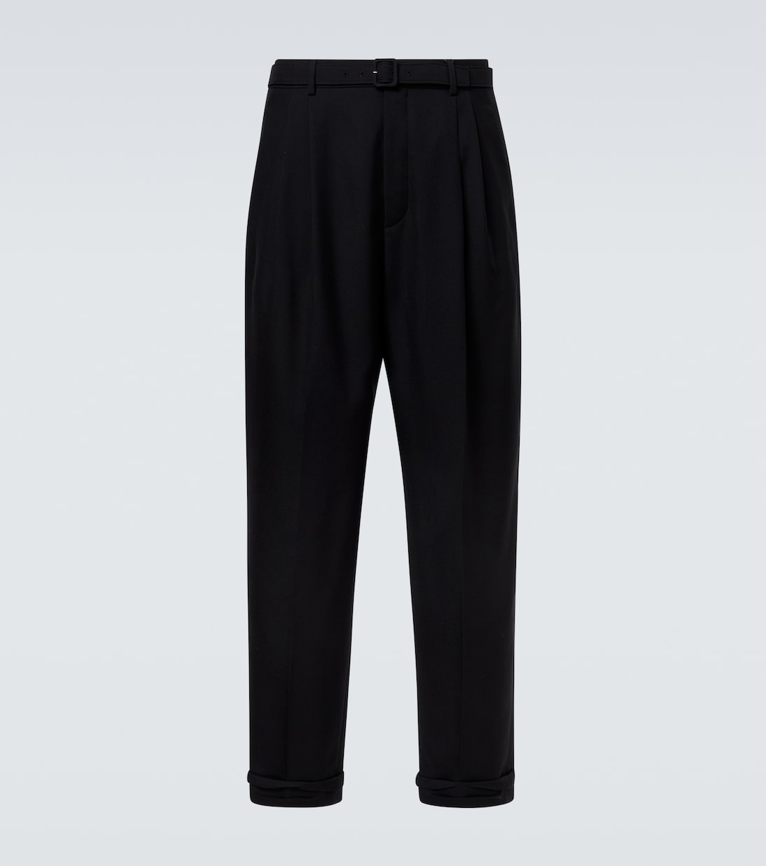 Wool gabardine straight pants | Saint Laurent