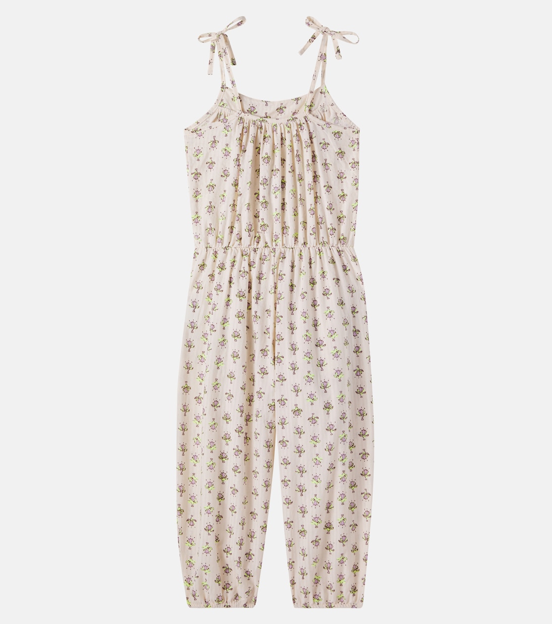 Sunny floral cotton overalls | Cozmo