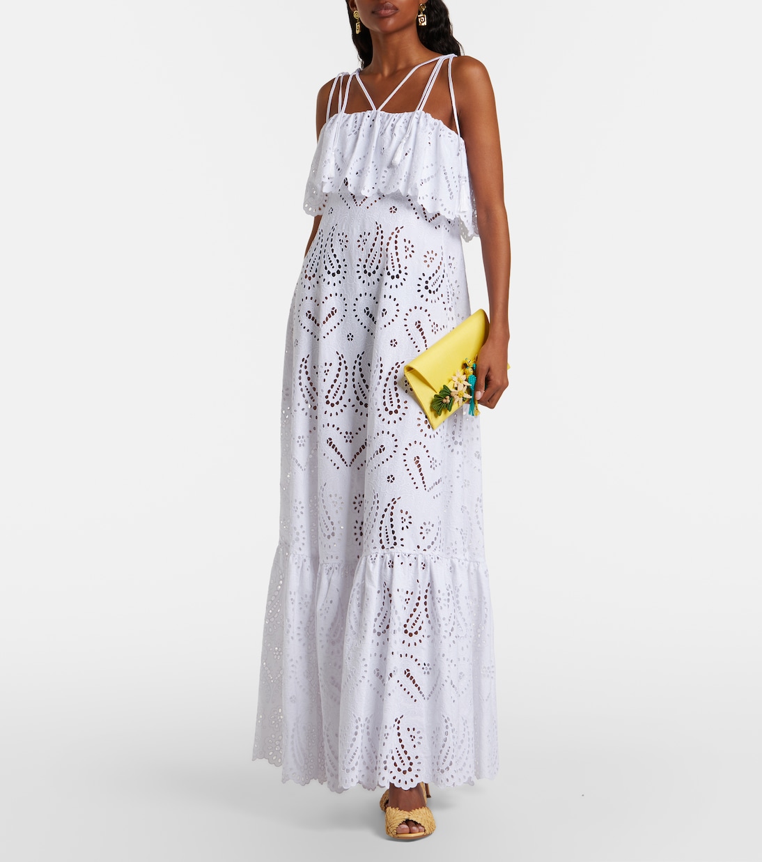 Birdsong Small raffia clutch | Aquazzura