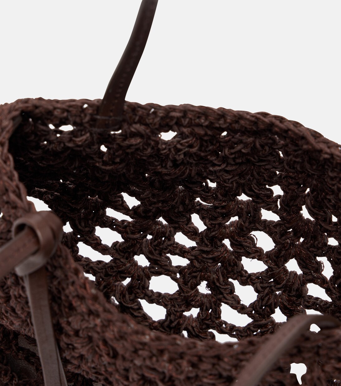 Maya Small crochet leather top-handle bag | Magda Butrym