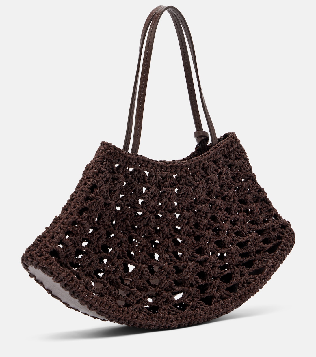 Maya Small crochet leather top-handle bag | Magda Butrym