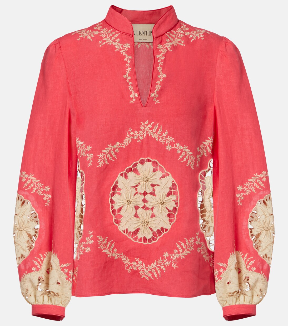 Embroidered linen shirt | Valentino