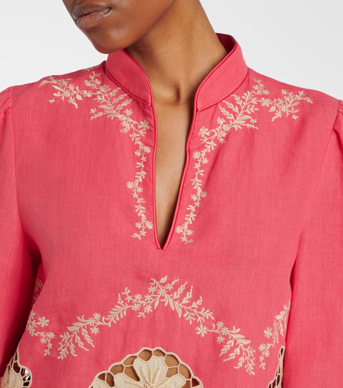 Embroidered linen shirt | Valentino