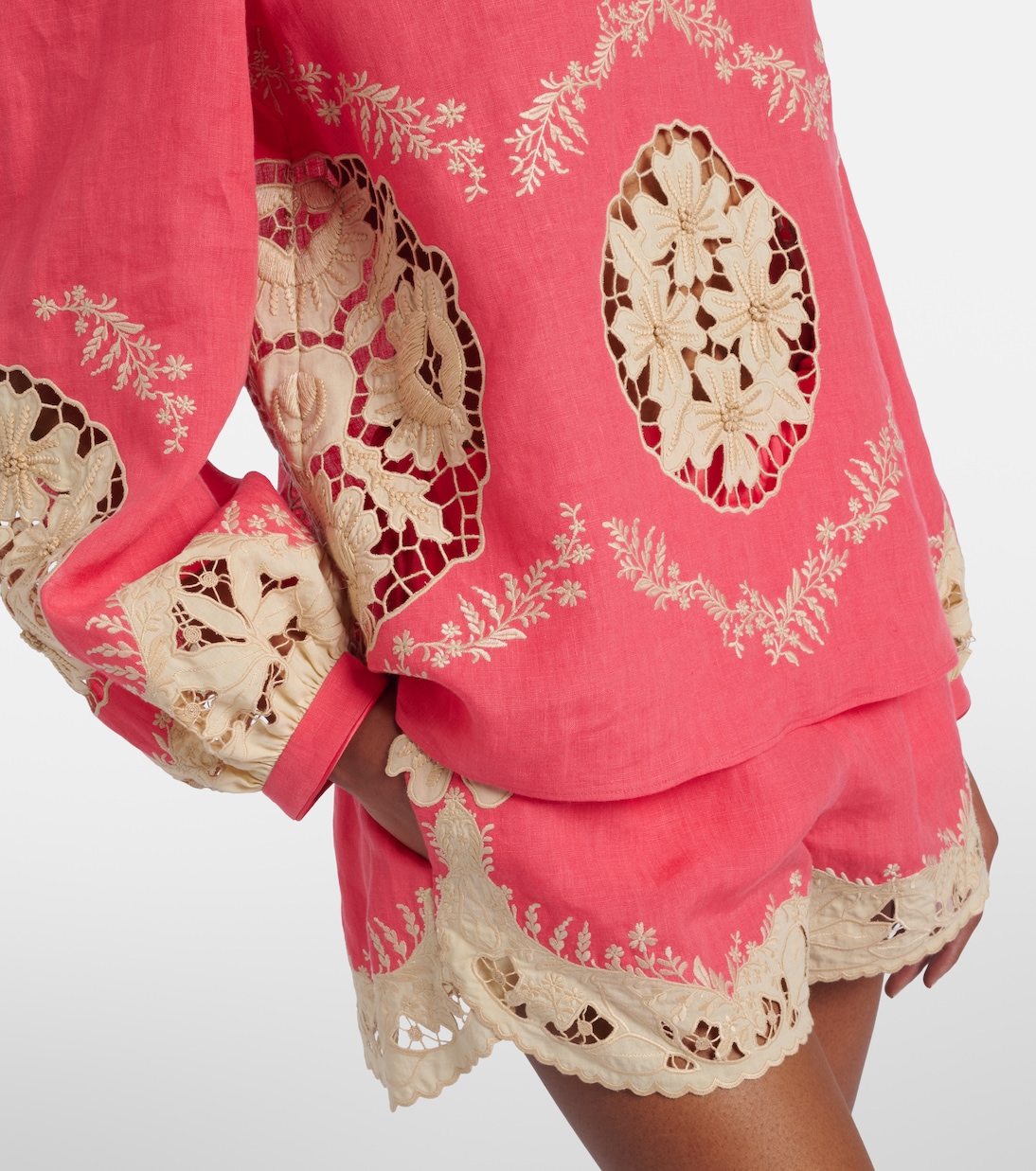 Embroidered linen shirt | Valentino