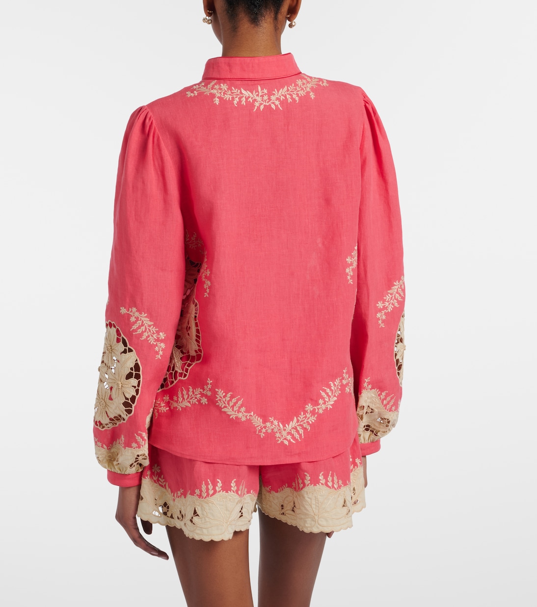 Embroidered linen shirt | Valentino