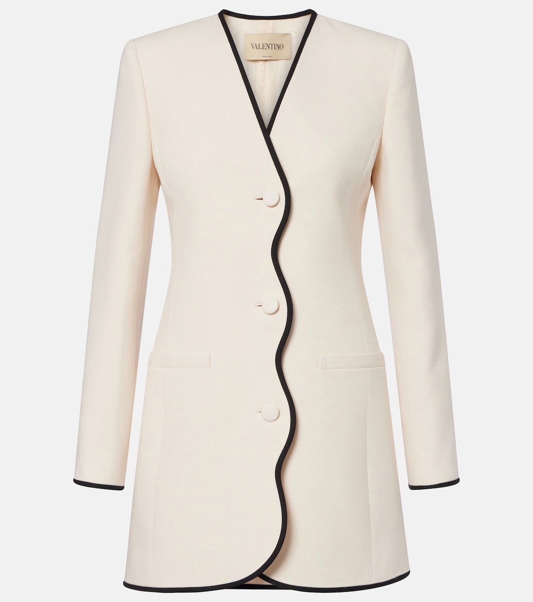 Crepe Couture scalloped jacket  | Valentino