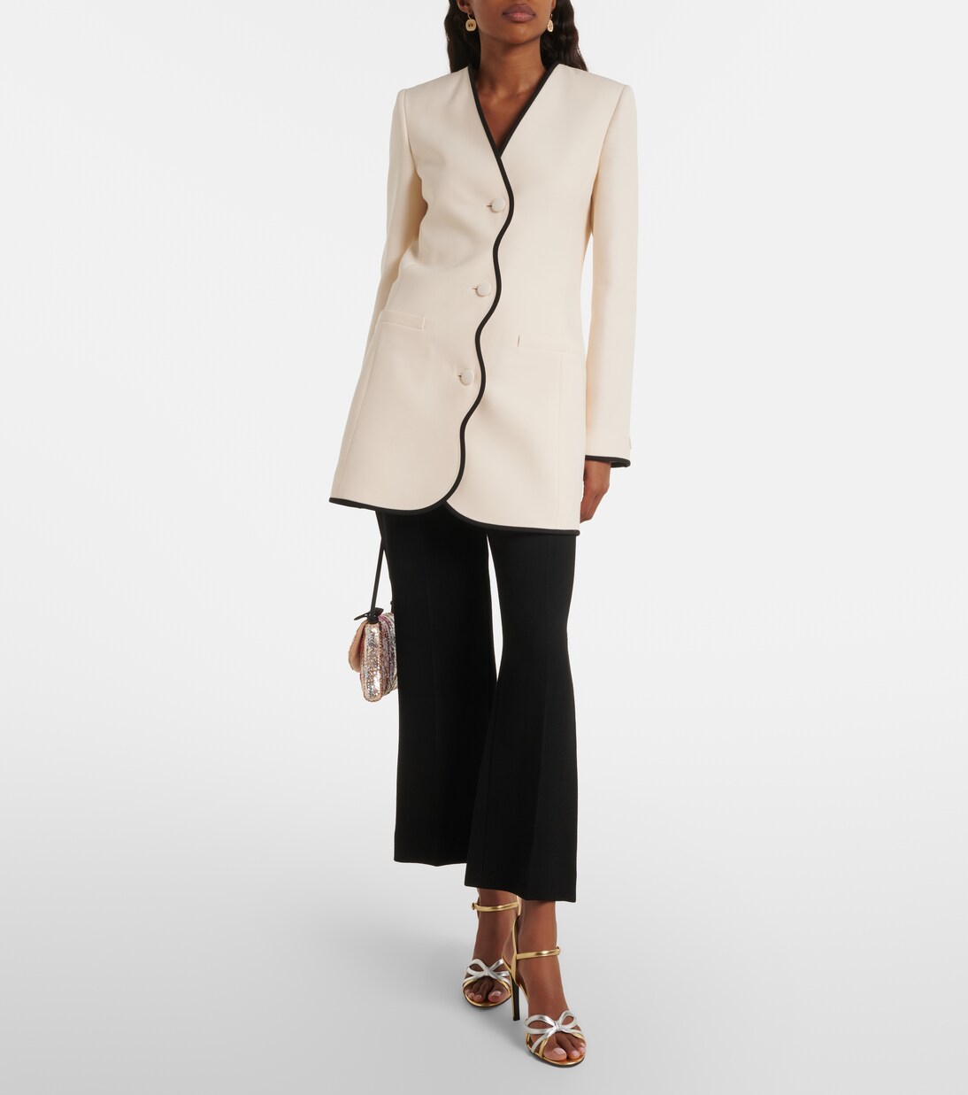 Crepe Couture scalloped jacket  | Valentino