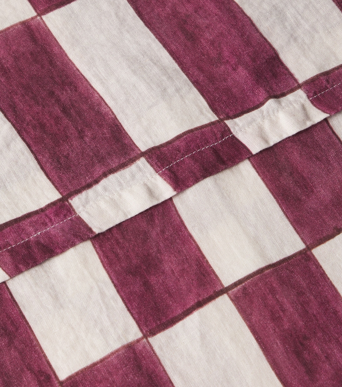 체크 리넨 테이블 커버 | Once Milano