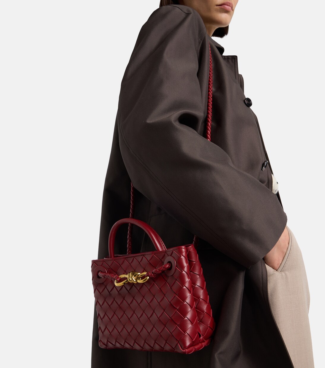 Andiamo Mini leather top-handle bag | Bottega Veneta