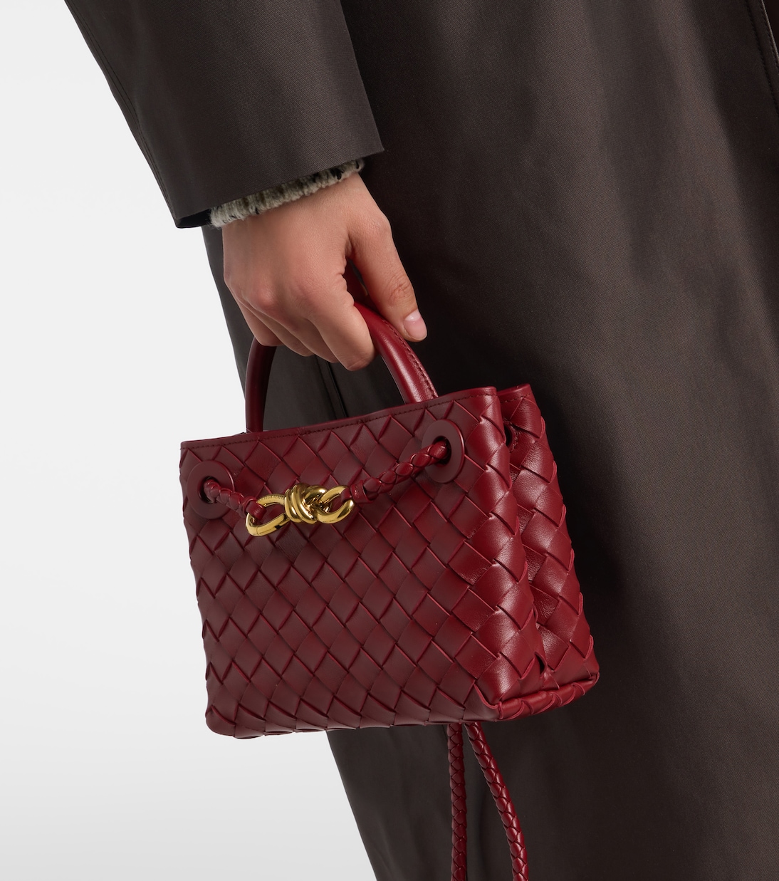 Andiamo Mini leather top-handle bag | Bottega Veneta