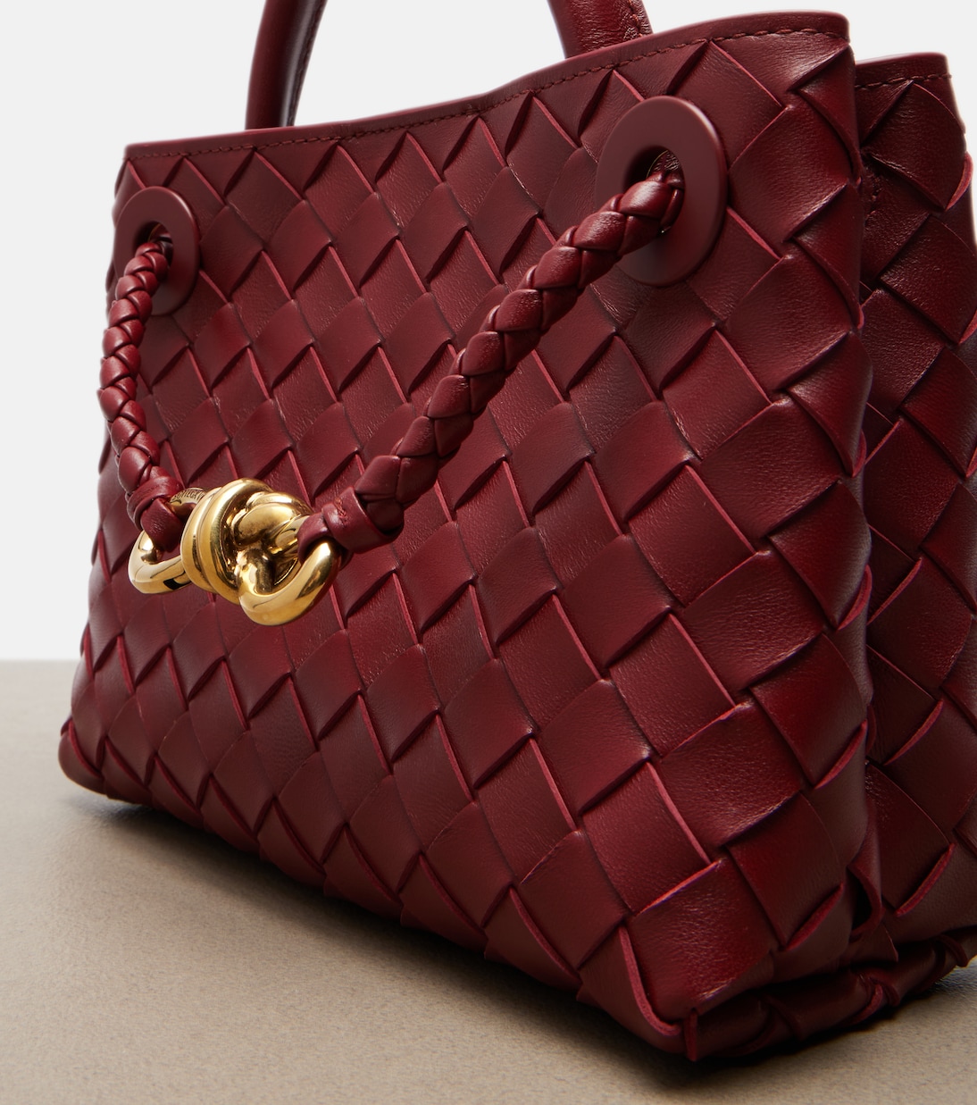 Andiamo Mini leather top-handle bag | Bottega Veneta