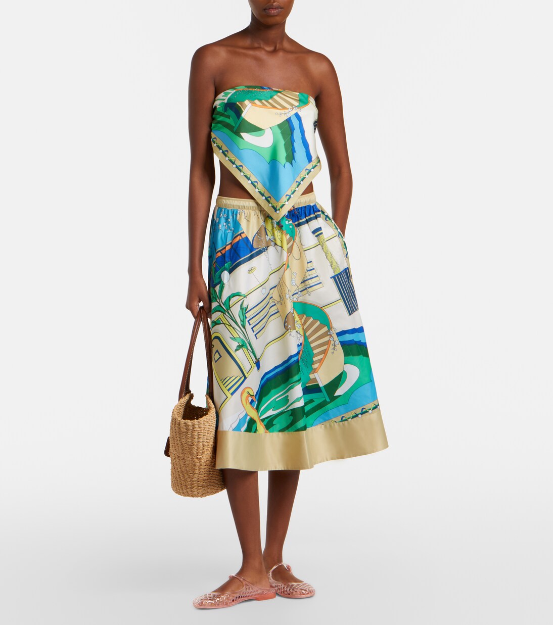 Bedruckter Midirock | Tory Burch