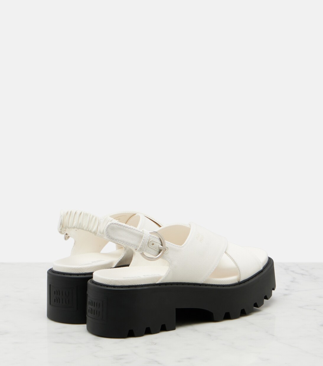 厚底露跟凉鞋 | Miu Miu