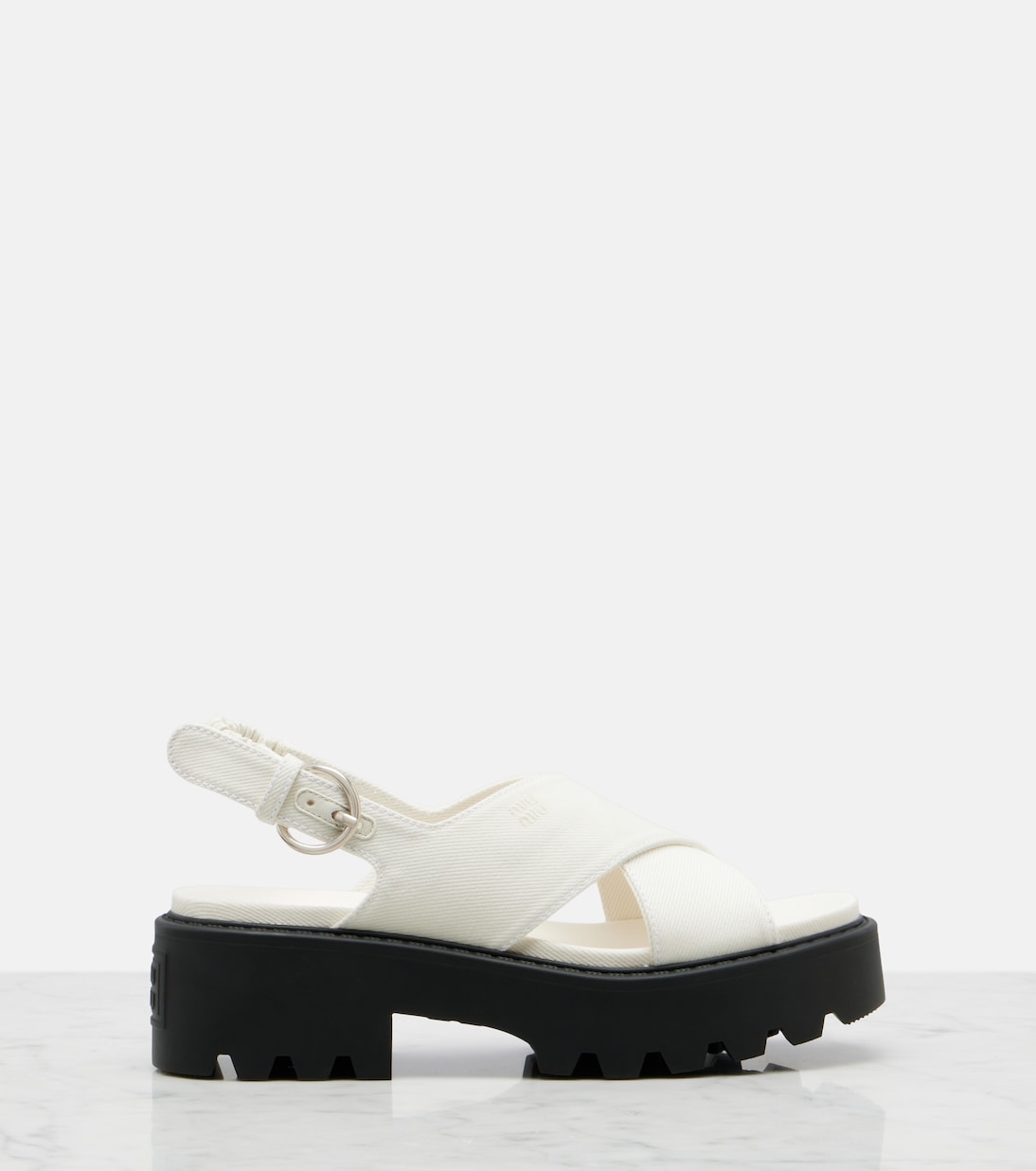 厚底露跟凉鞋 | Miu Miu