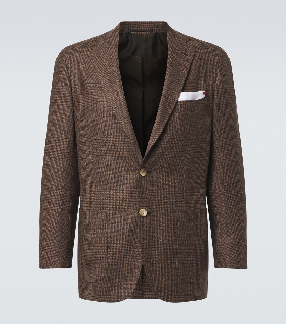 Prince of Wales check virgin wool blazer | Kiton