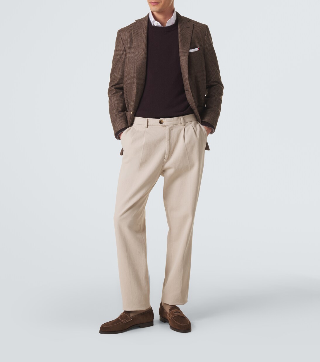 Prince of Wales check virgin wool blazer | Kiton