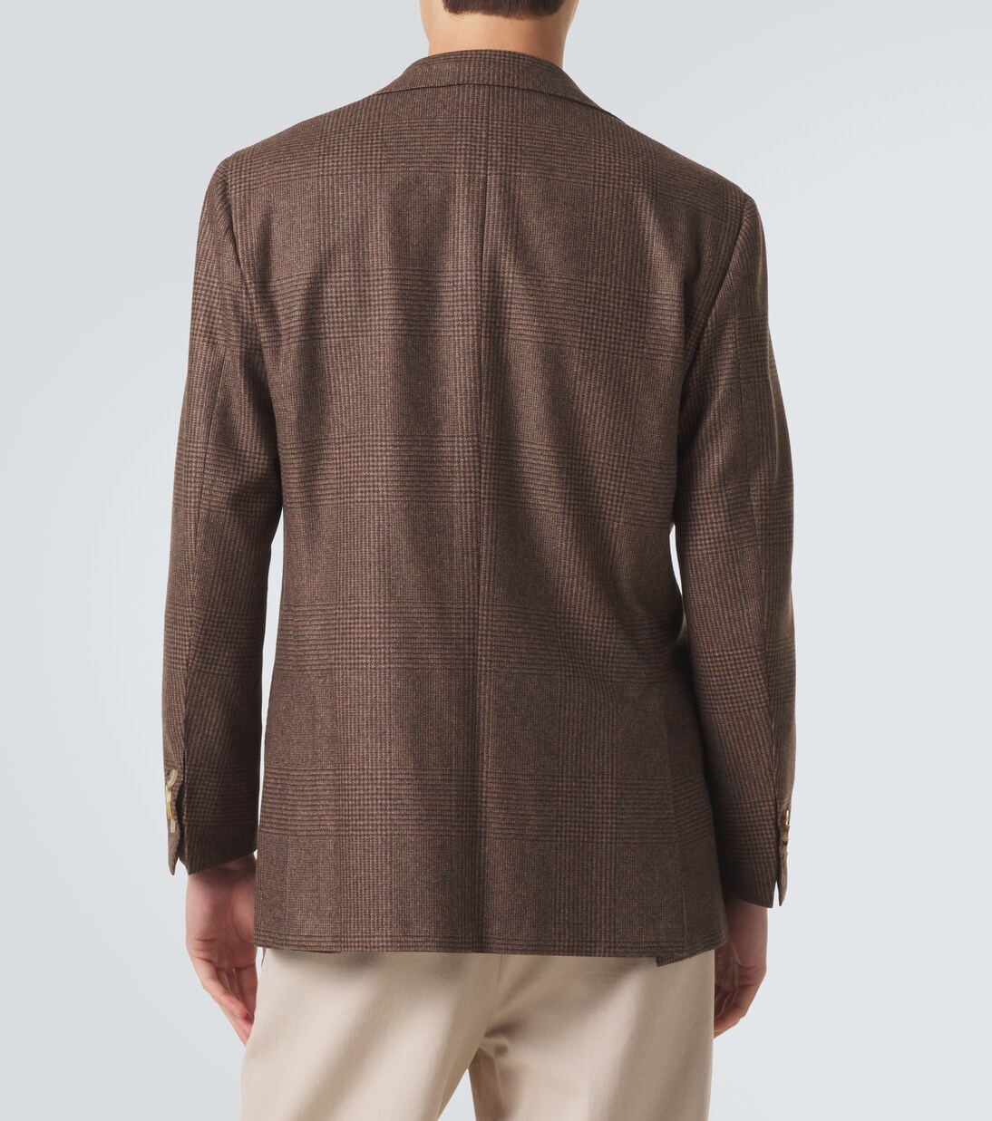 Prince of Wales check virgin wool blazer | Kiton
