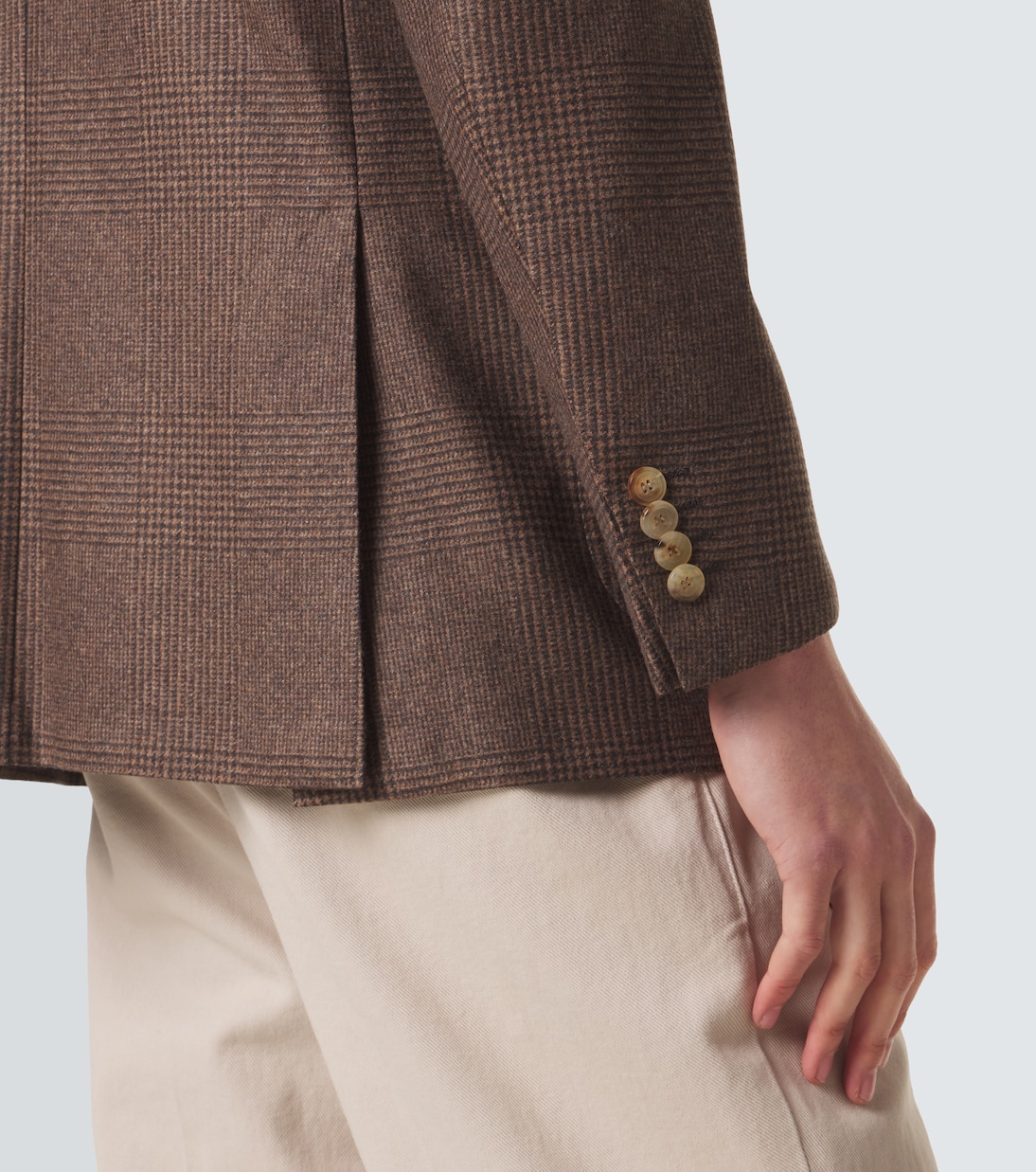 Prince of Wales check virgin wool blazer | Kiton