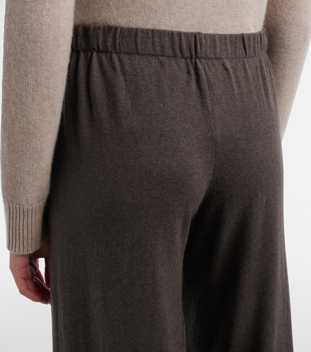 Aina cotton and cashmere wide-leg pants | Lisa Yang