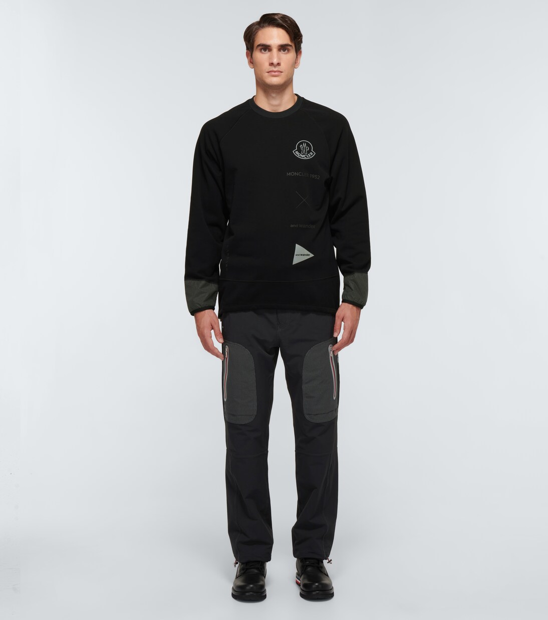 x And Wander 2 Moncler 1952 long-sleeved logo sweatshirt | Moncler Genius