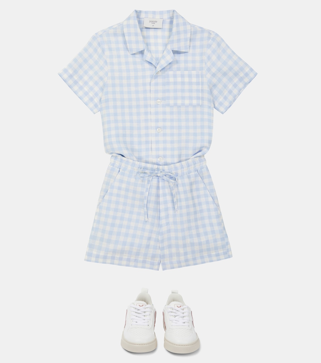 Picnic checked linen shorts | Paade Mode