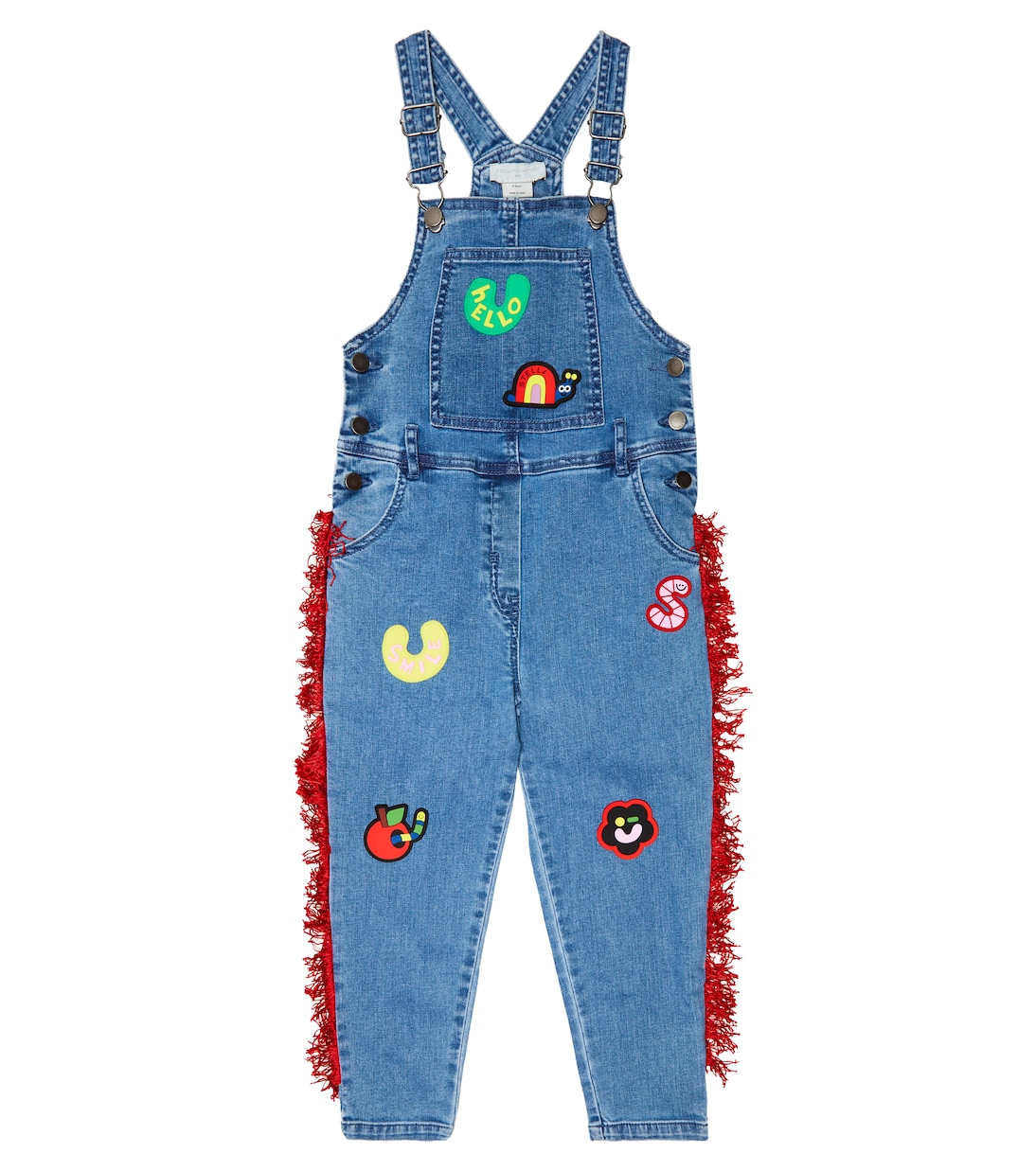 Embroidered denim dungarees | Stella McCartney Kids