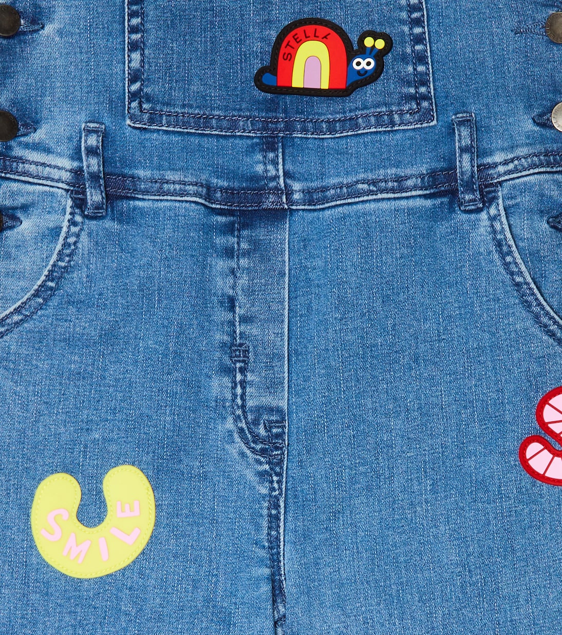 Embroidered denim dungarees | Stella McCartney Kids