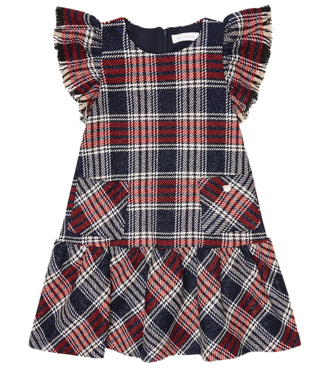 Robe en coton mélangé à carreaux | Monnalisa