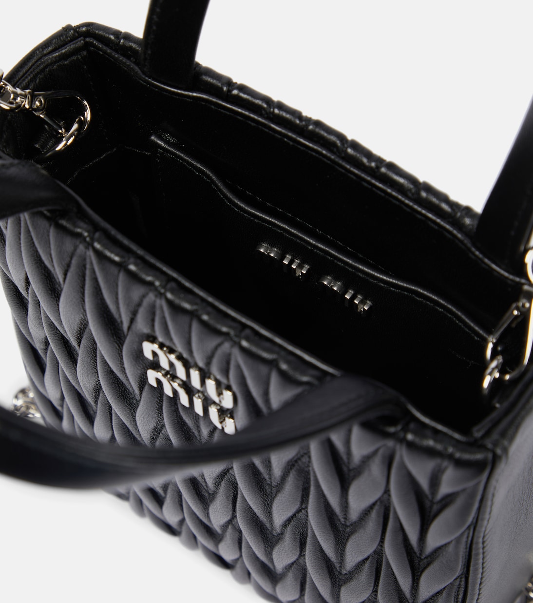 Matelassé leather tote bag | Miu Miu