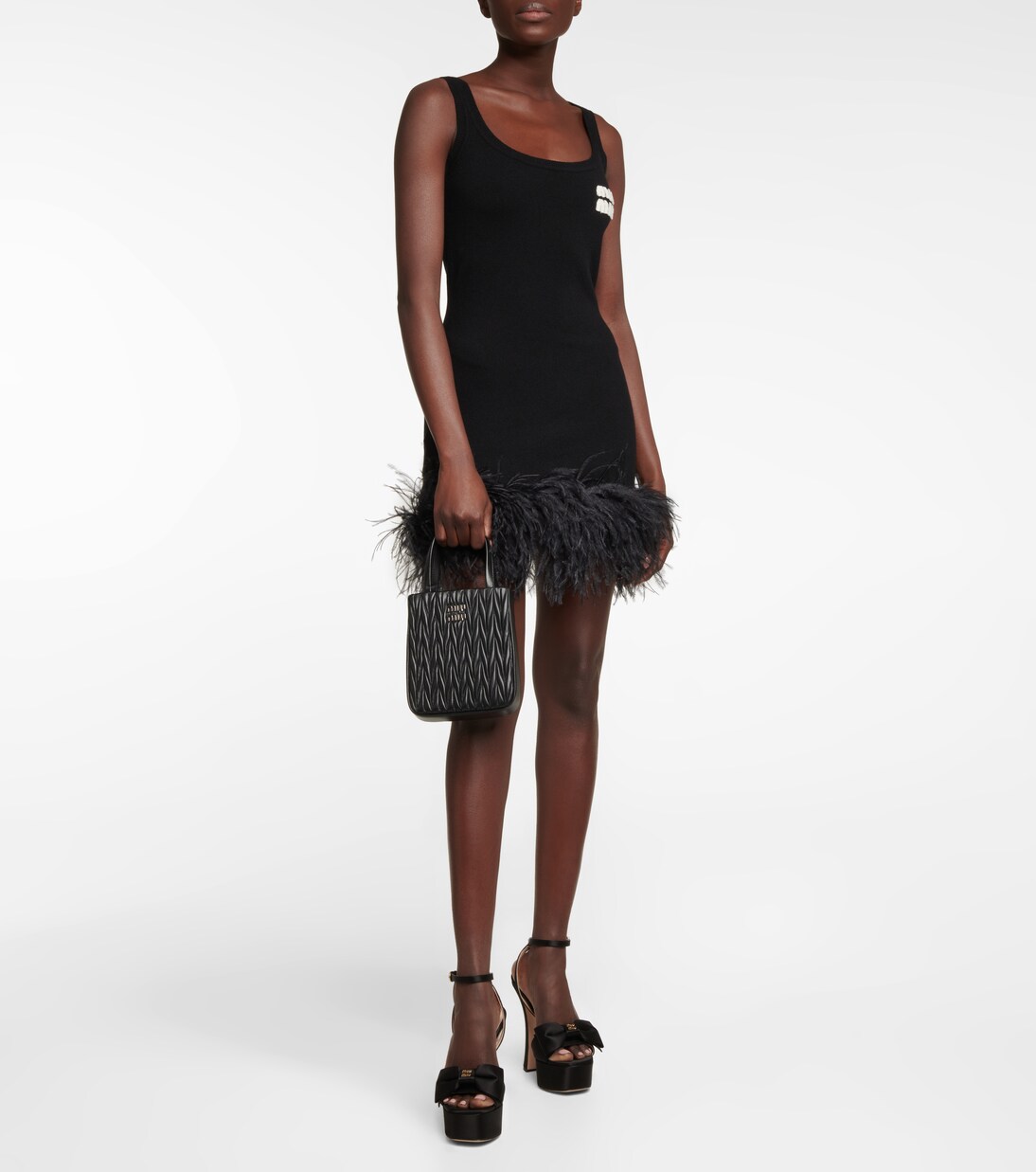 Matelassé leather tote bag | Miu Miu