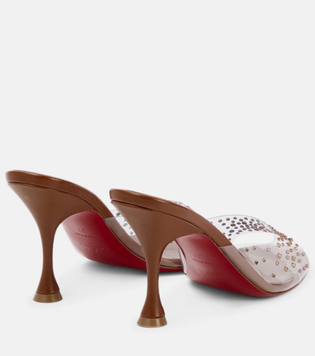 Nudes Degramule embellished mules | Christian Louboutin
